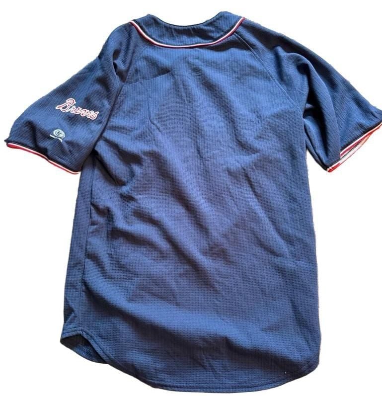 True Fan Atlanta Braves Baseball Jersey Small Blue MLB 7