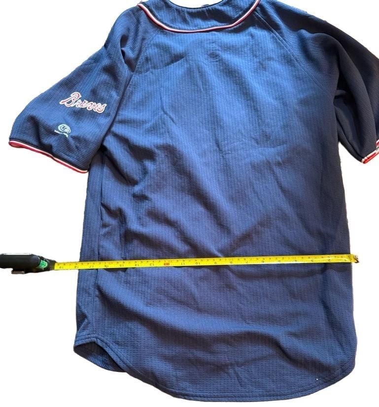 True Fan Atlanta Braves Baseball Jersey Small Blue MLB 9