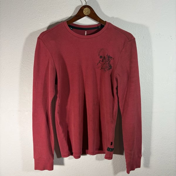 Vintage Y2K Henley Thermal Long Sleeve
