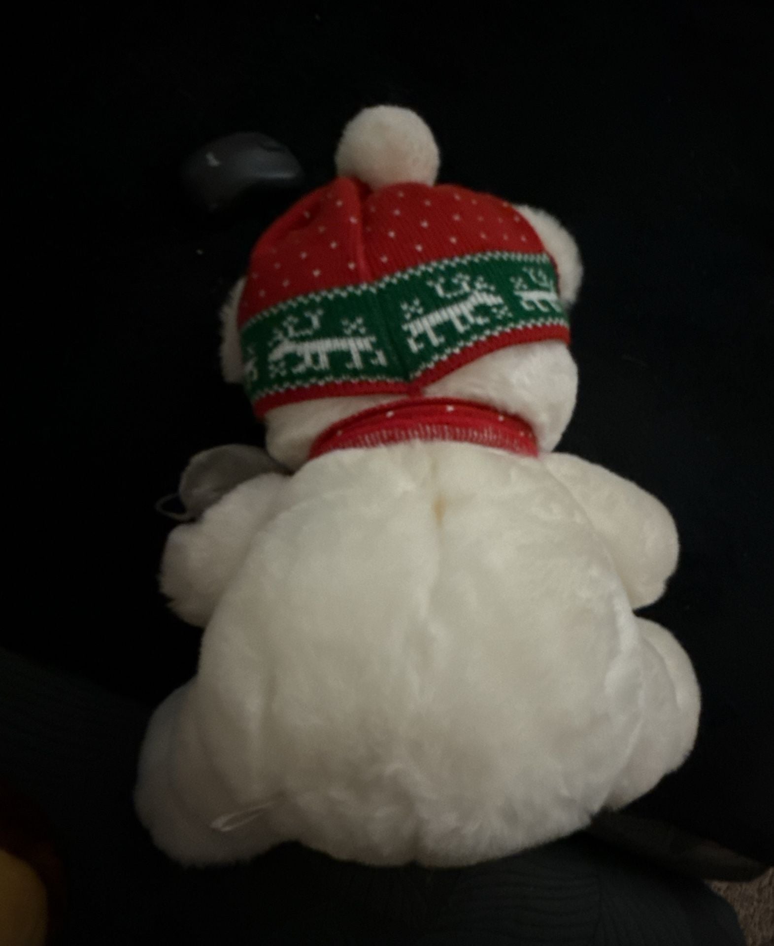A&S Abearham Christmas Teddy Bear with Hat and Scarf 4