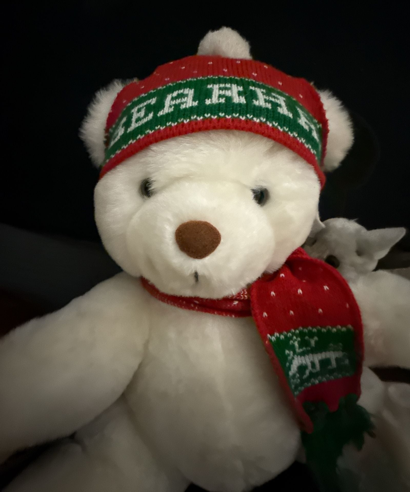 A&S Abearham Christmas Teddy Bear with Hat and Scarf 3