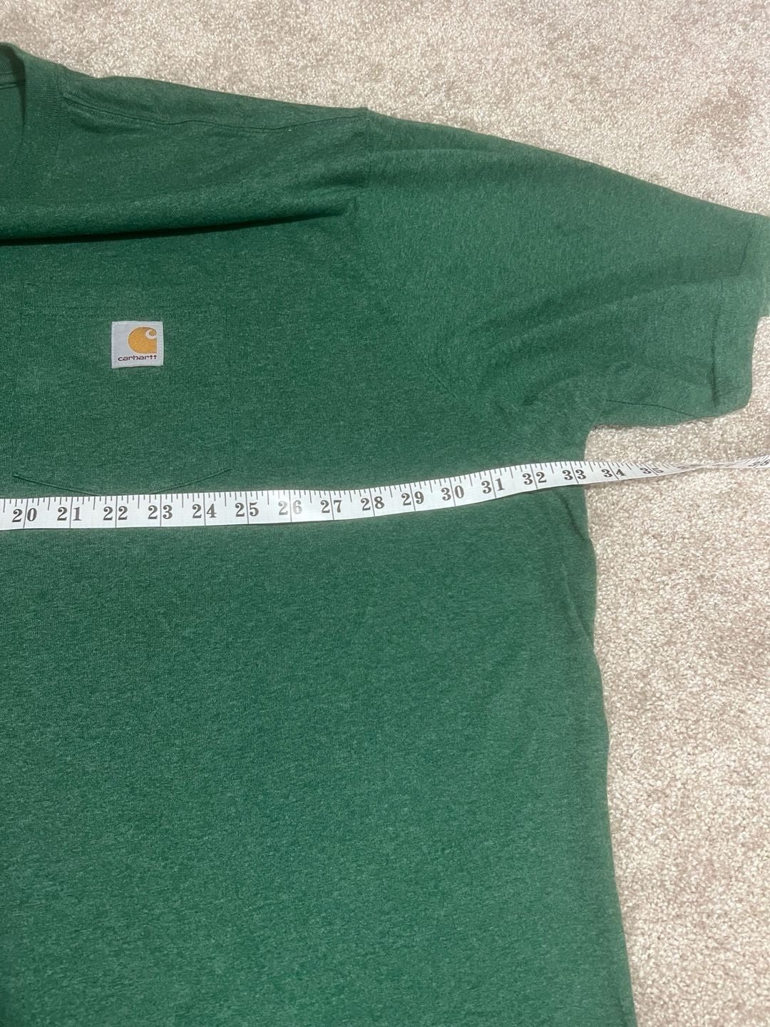 Carhartt K87 Pocket T-Shirt Size 4XL Green Loose Fit 8