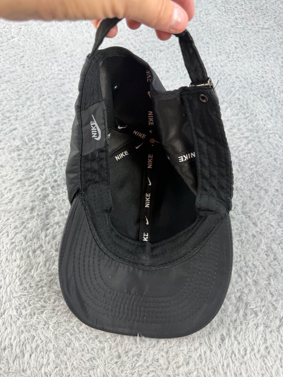 Nike Metal Swoosh Black Cap 5