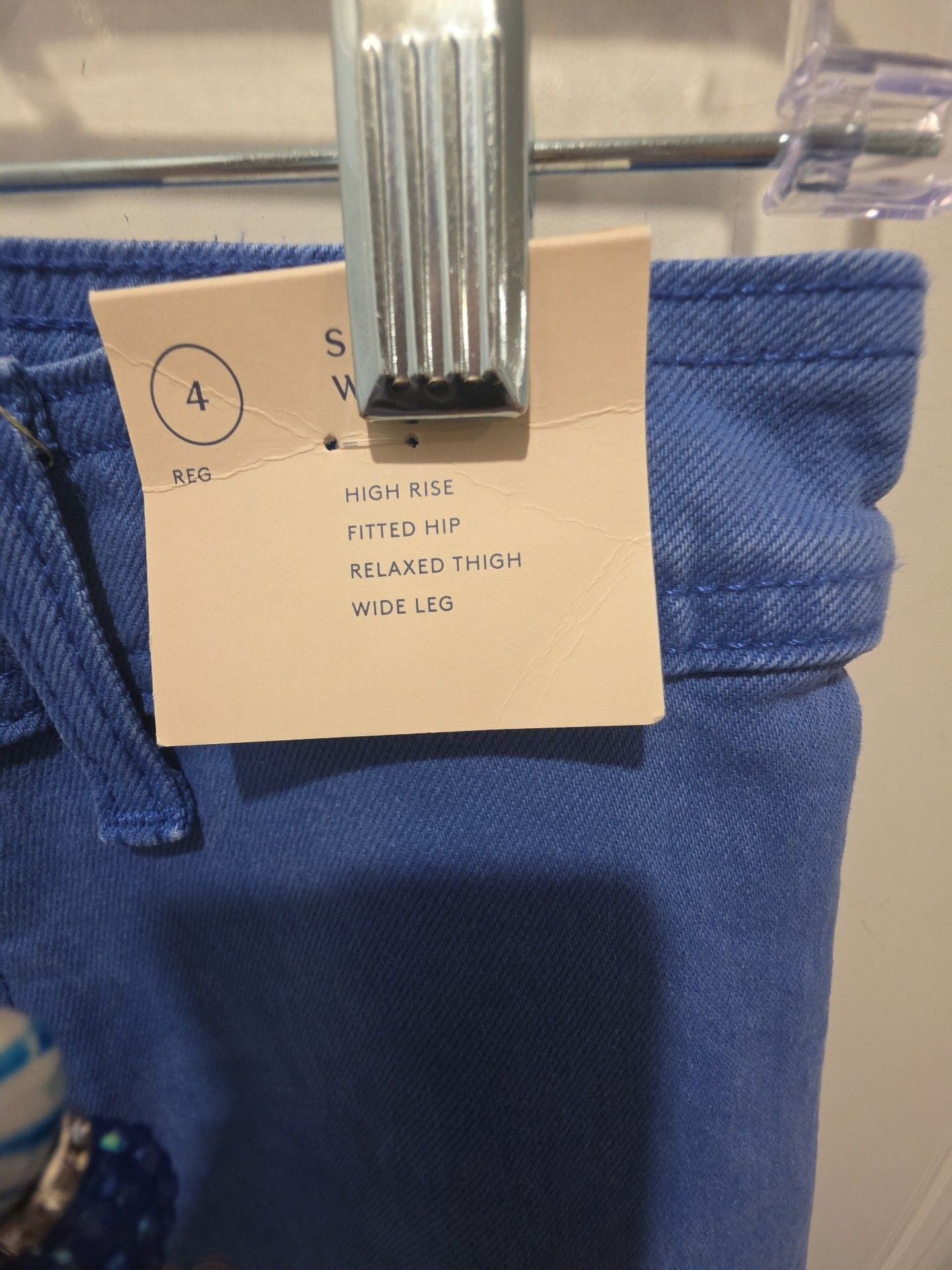 Sailor Wide Leg Pants Size 4 Reg Blue 3