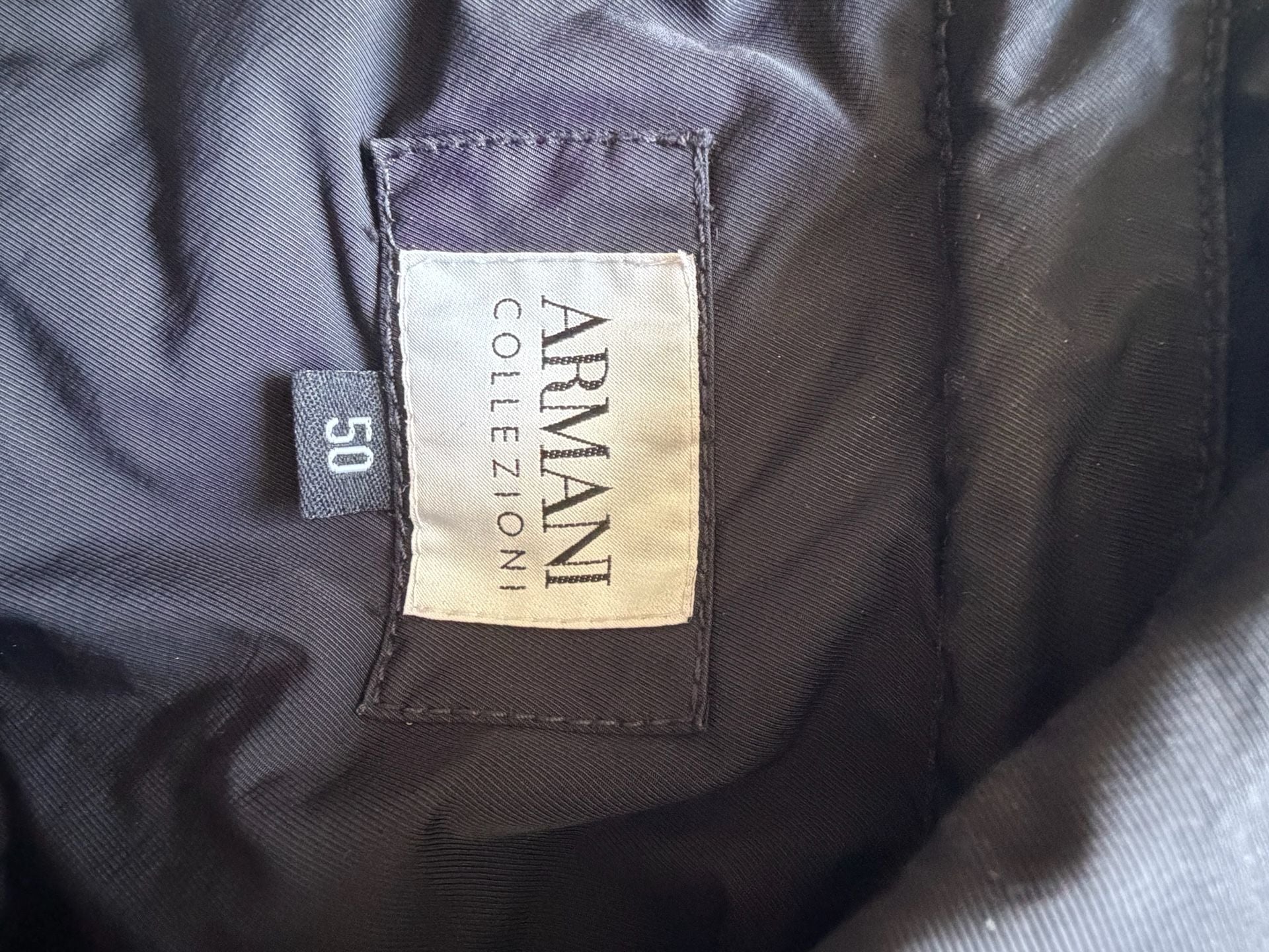 Armani Collezioni Black Nylon Trench Coat 5
