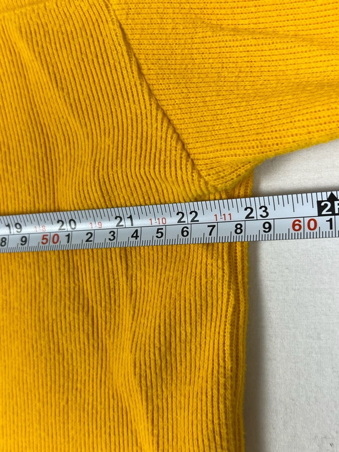 Vintage Nike 90s/2000s Heavyweight Ribbed 1/4 Zip Pullover Gold Yellow Large L 8