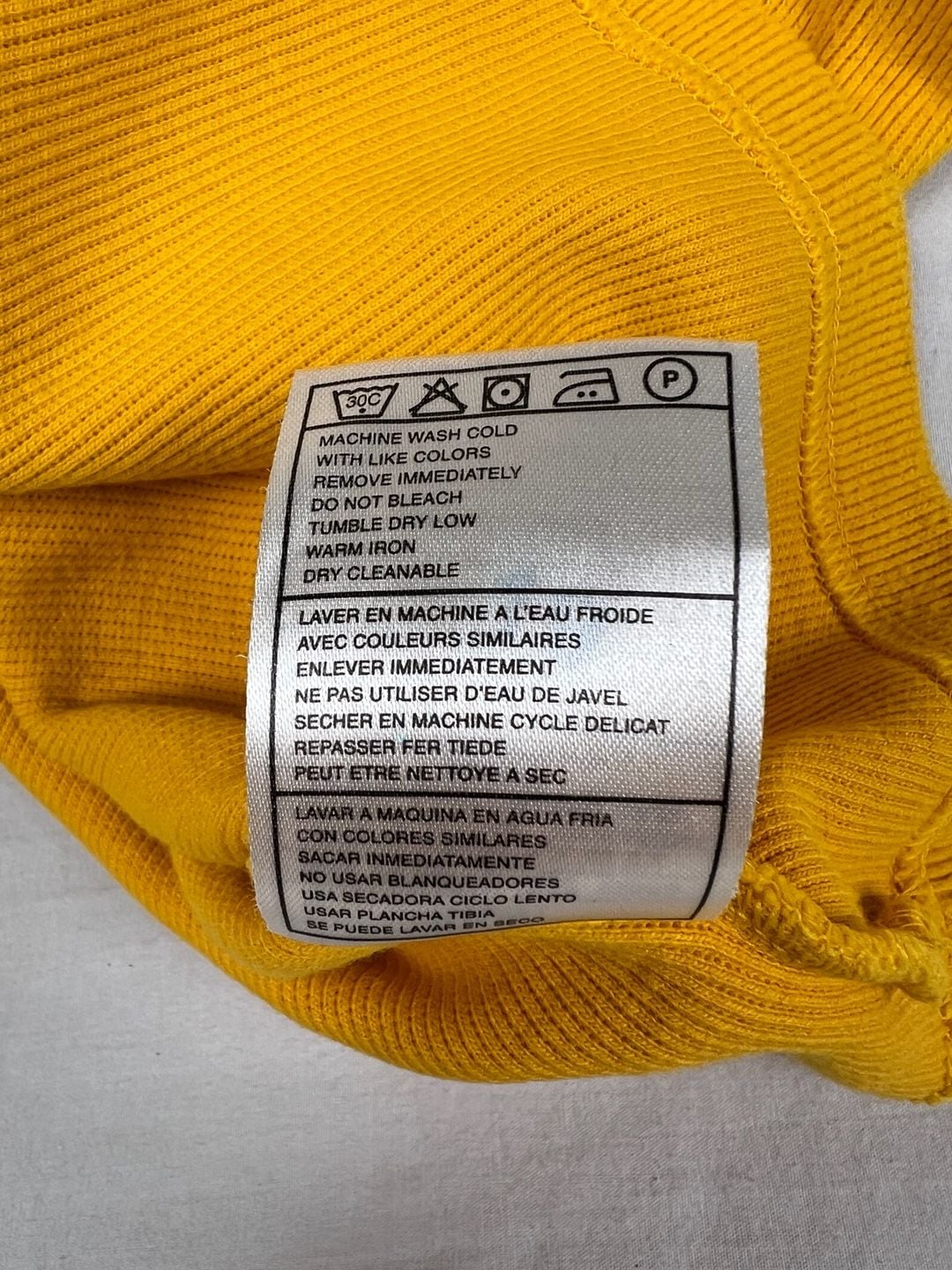 Vintage Nike 90s/2000s Heavyweight Ribbed 1/4 Zip Pullover Gold Yellow Large L 15
