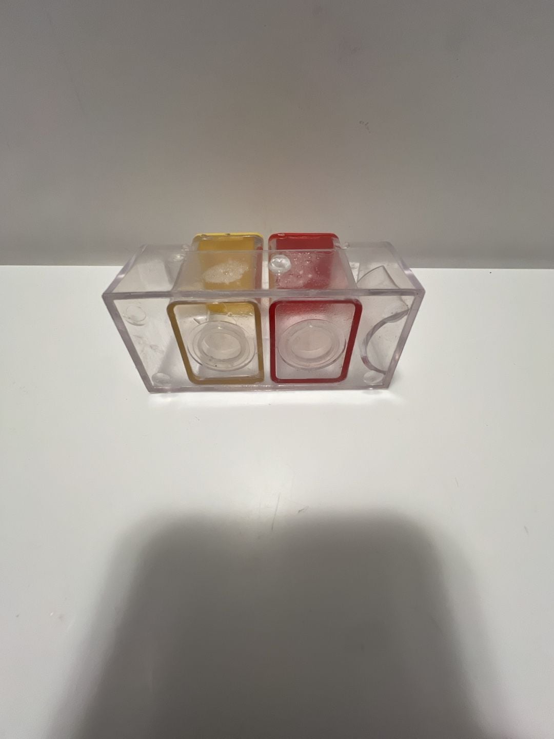 Vintage Clear Plastic Mailbox Salt and Pepper Shakers Toothpick Holder 4