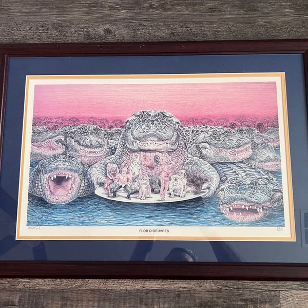 Signed and numbered Steve Ford Flor D'Oeuvres Limited Edition Print Framed