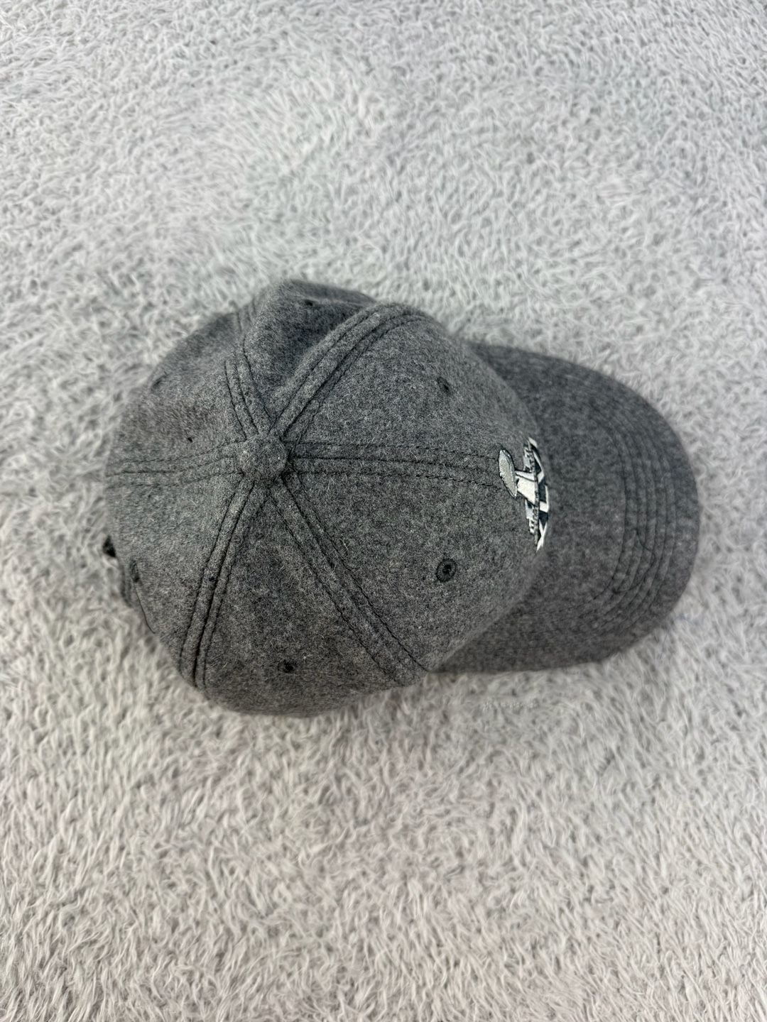 NFL Super Bowl XLVI Wool Baseball Hat Cap Gray 6
