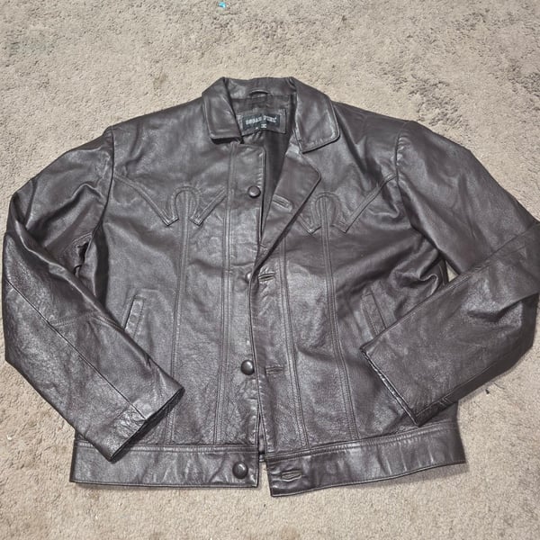 Vintage Sears Leather Shop Leather Jacket With Liner