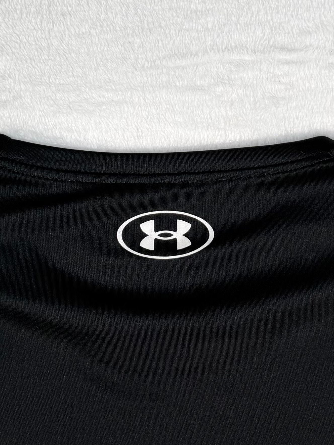Under Armour Velocity Tank Top Size XL Black Graphic Logo Loose Fit Athletic 7