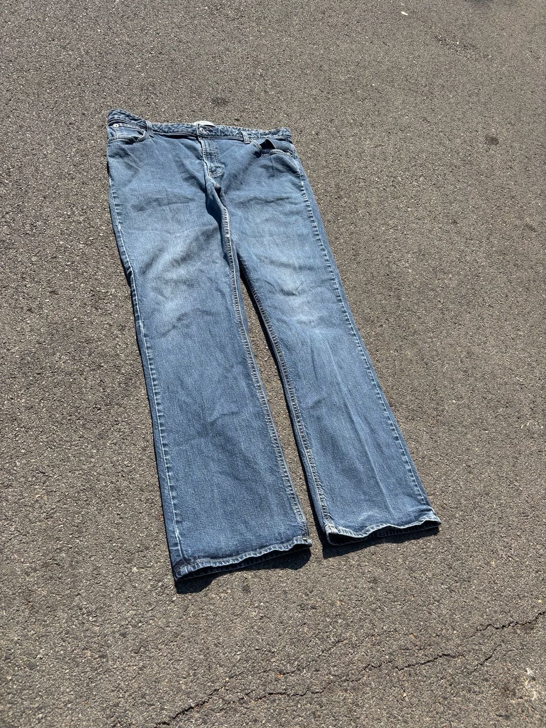 Gap Boot Cut Stretch Jeans Size 18 Long Blue Denim 2