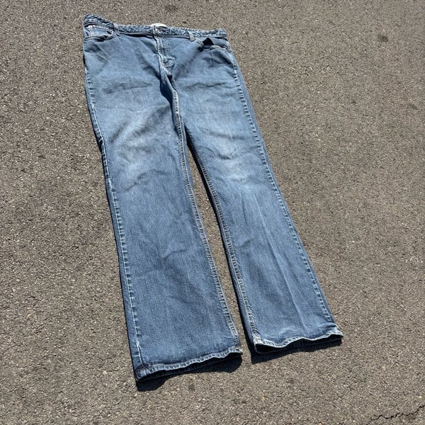 Gap Boot Cut Stretch Jeans Size 18 Long Blue Denim