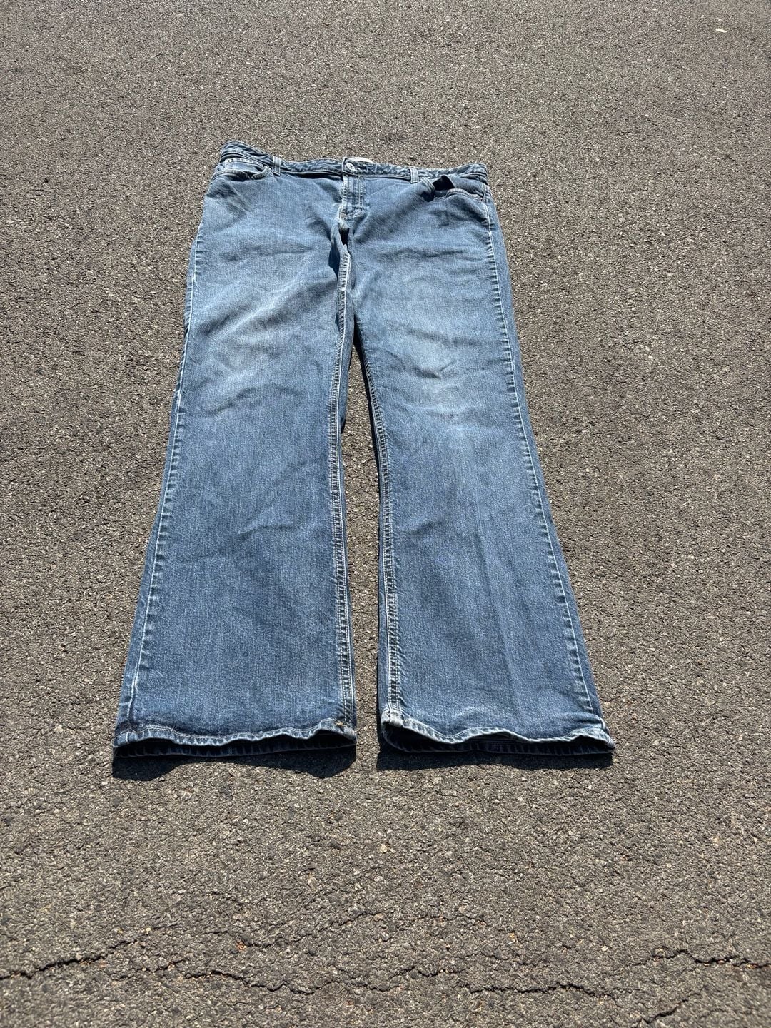 Gap Boot Cut Stretch Jeans Size 18 Long Blue Denim 4