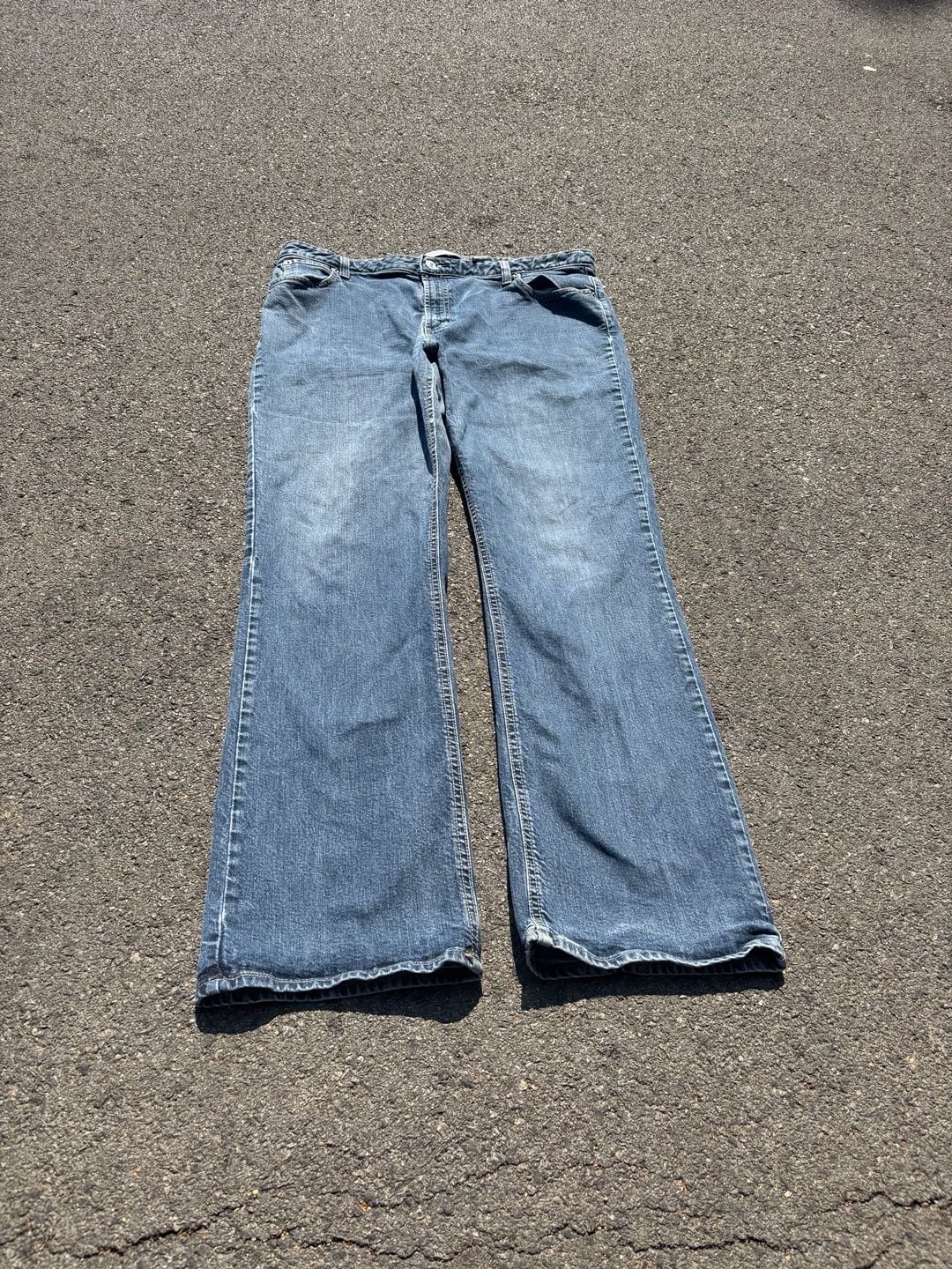 Gap Boot Cut Stretch Jeans Size 18 Long Blue Denim 7
