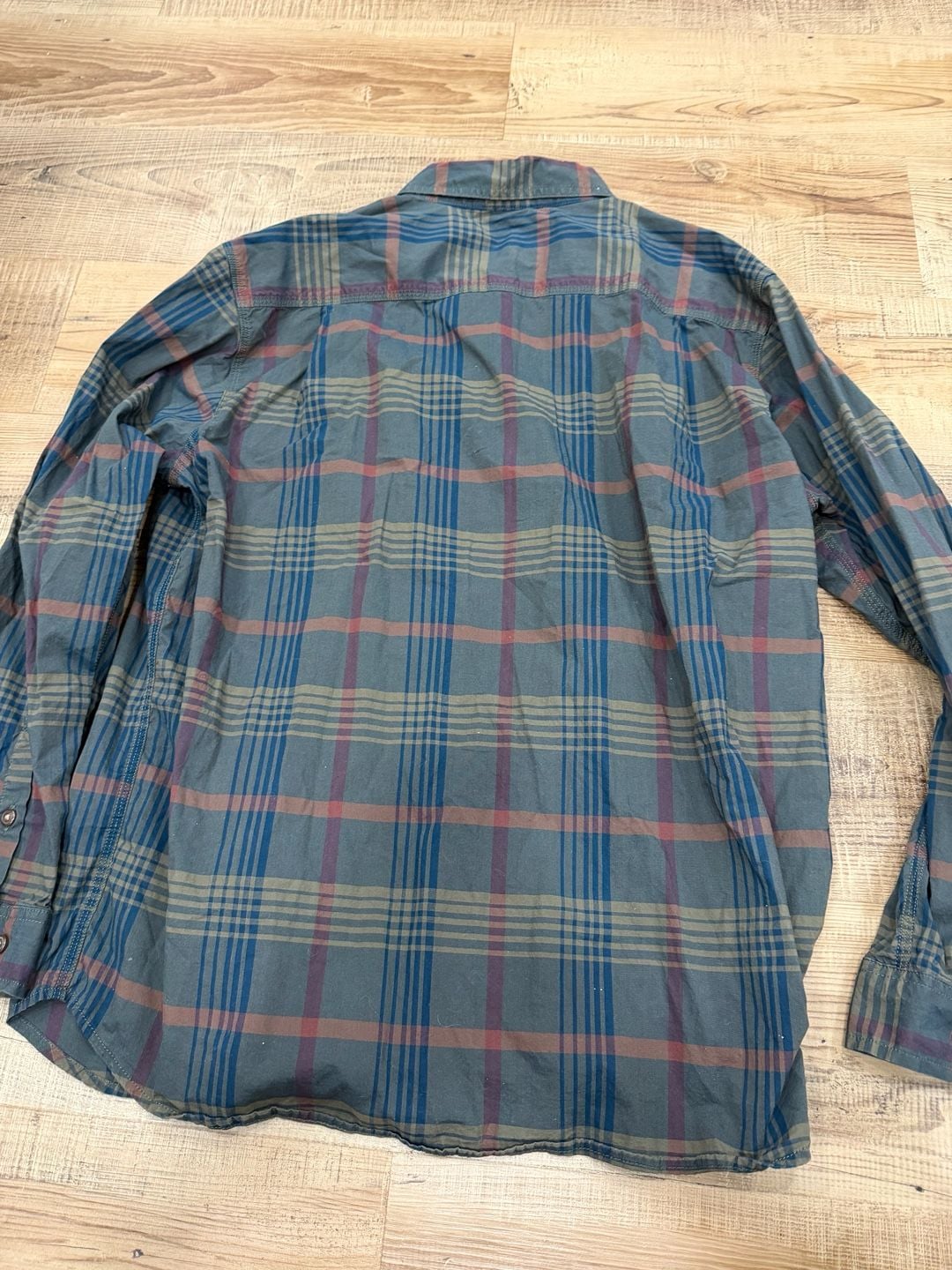 Carhartt Rugged Flex Relaxed Fit Plaid Shirt Size XL Green Long Sleeve 6