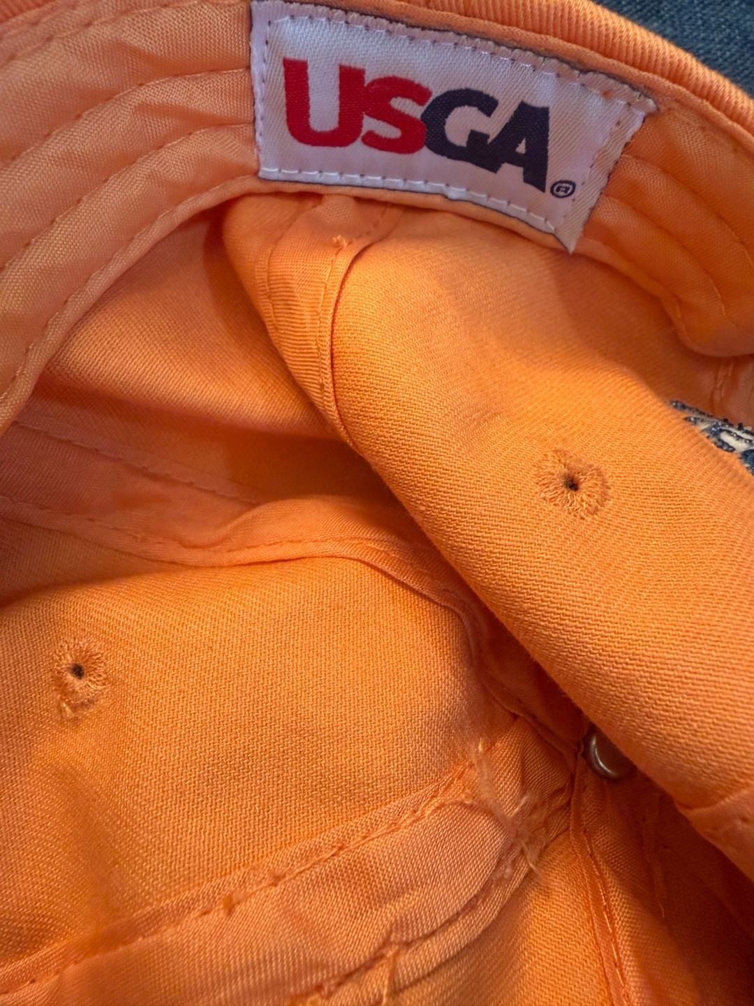 USGA 2015 U.S. Open Chambers Bay Member Orange Golf Hat Cap 5