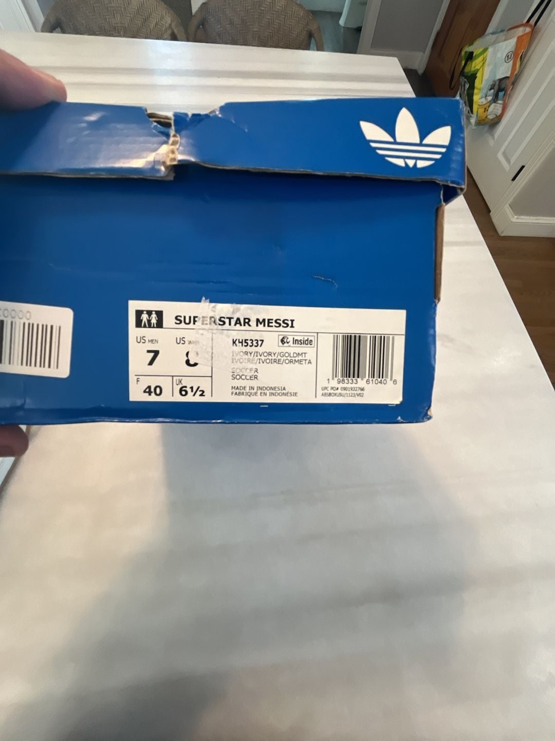 Adidas Superstar Messi Size 7 White Ivory Womens 8 13