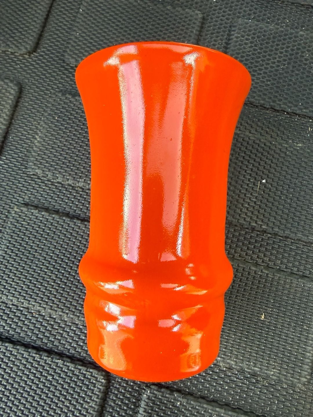 Blood Orange Depression Glass Vase or Drinking Glass 2