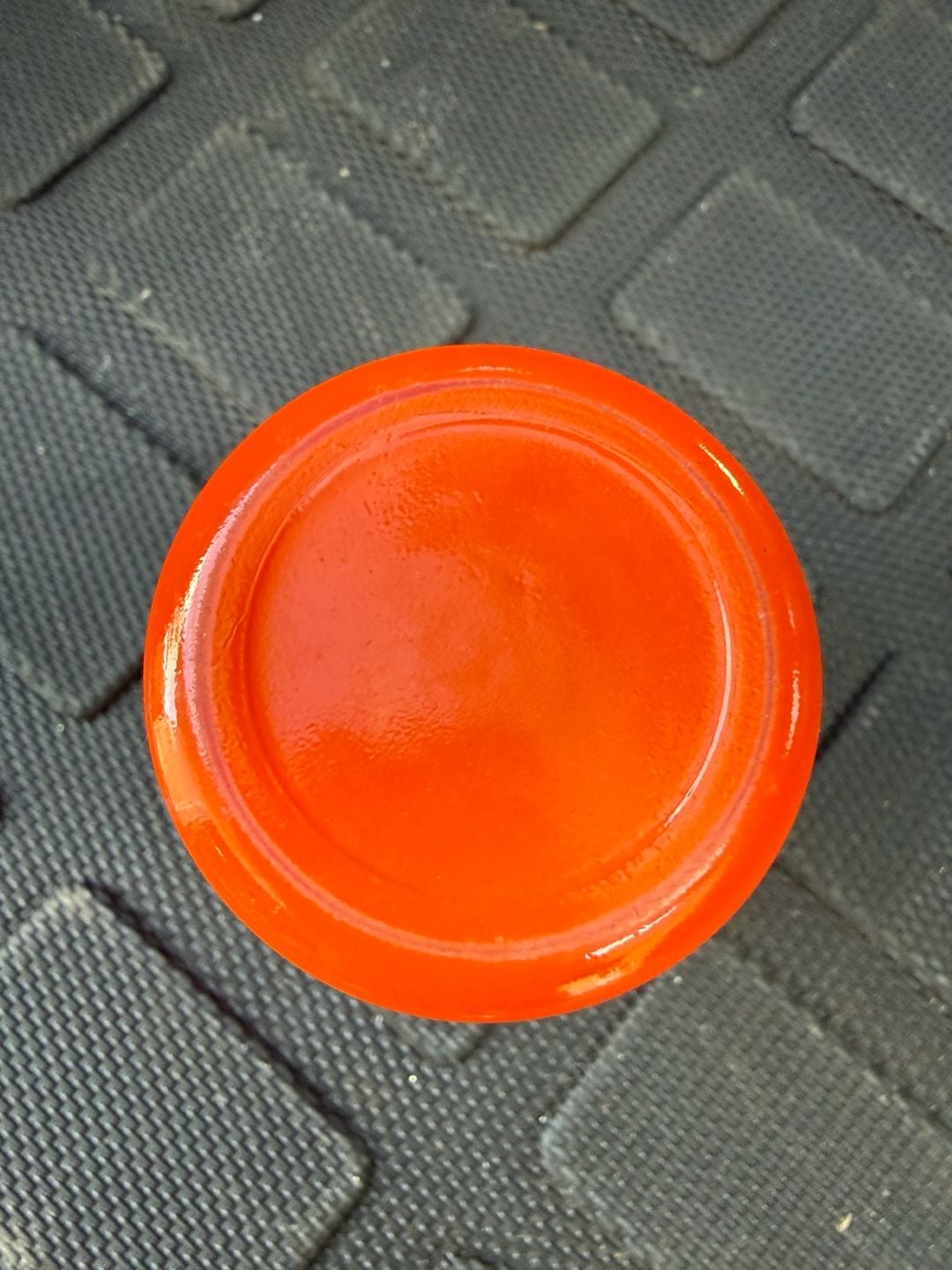 Blood Orange Depression Glass Vase or Drinking Glass 4