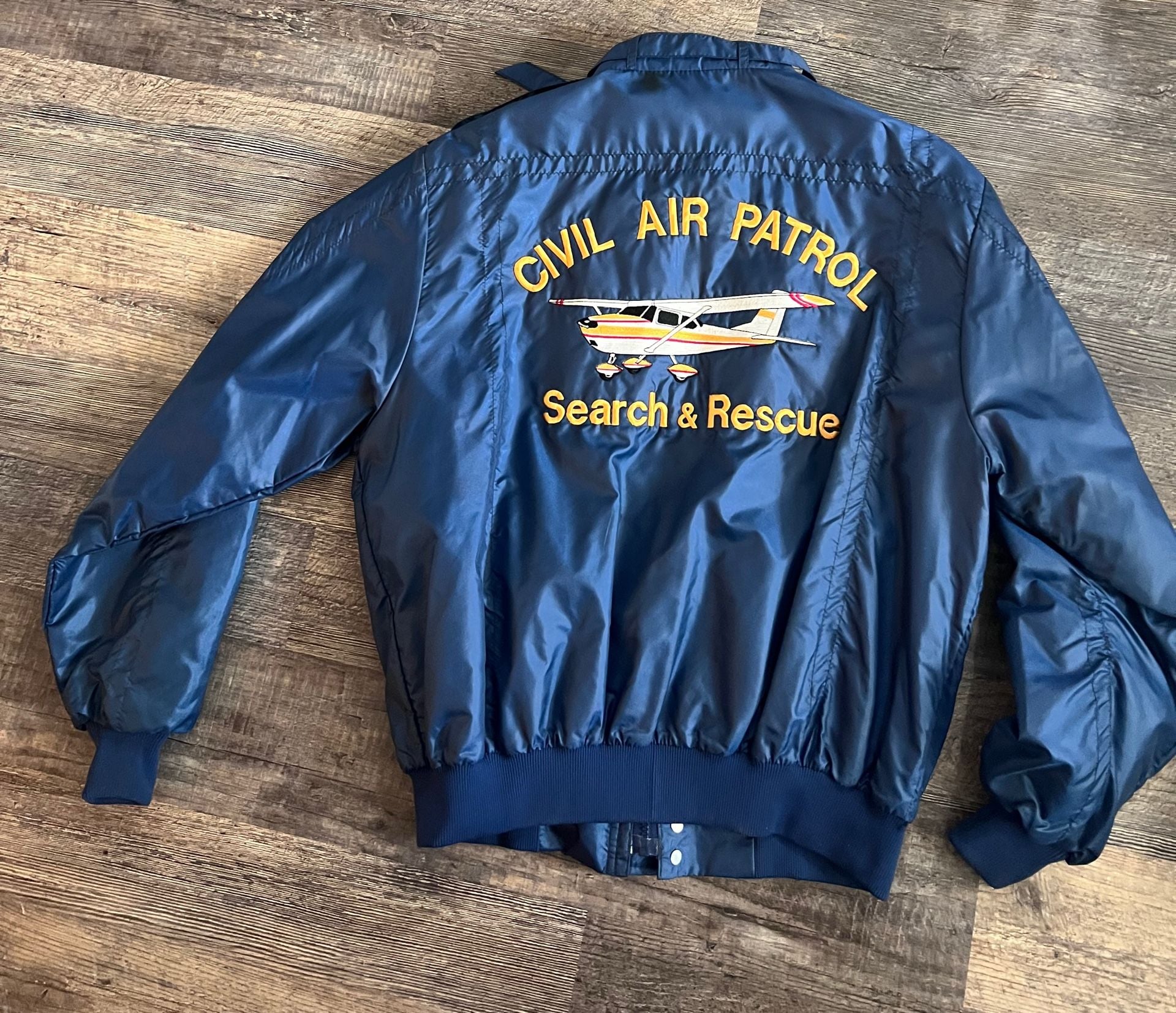 Vintage named Civil Air Patrol Search and Rescue Bomber Jacket Size L 3