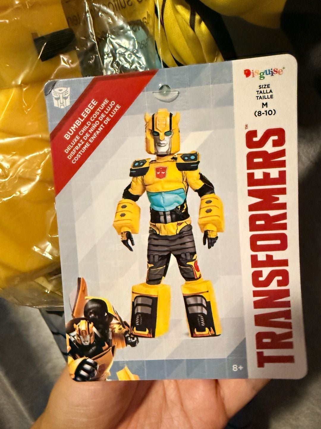 Disguise Transformers Bumblebee Deluxe Child Costume Size M 8-10 1