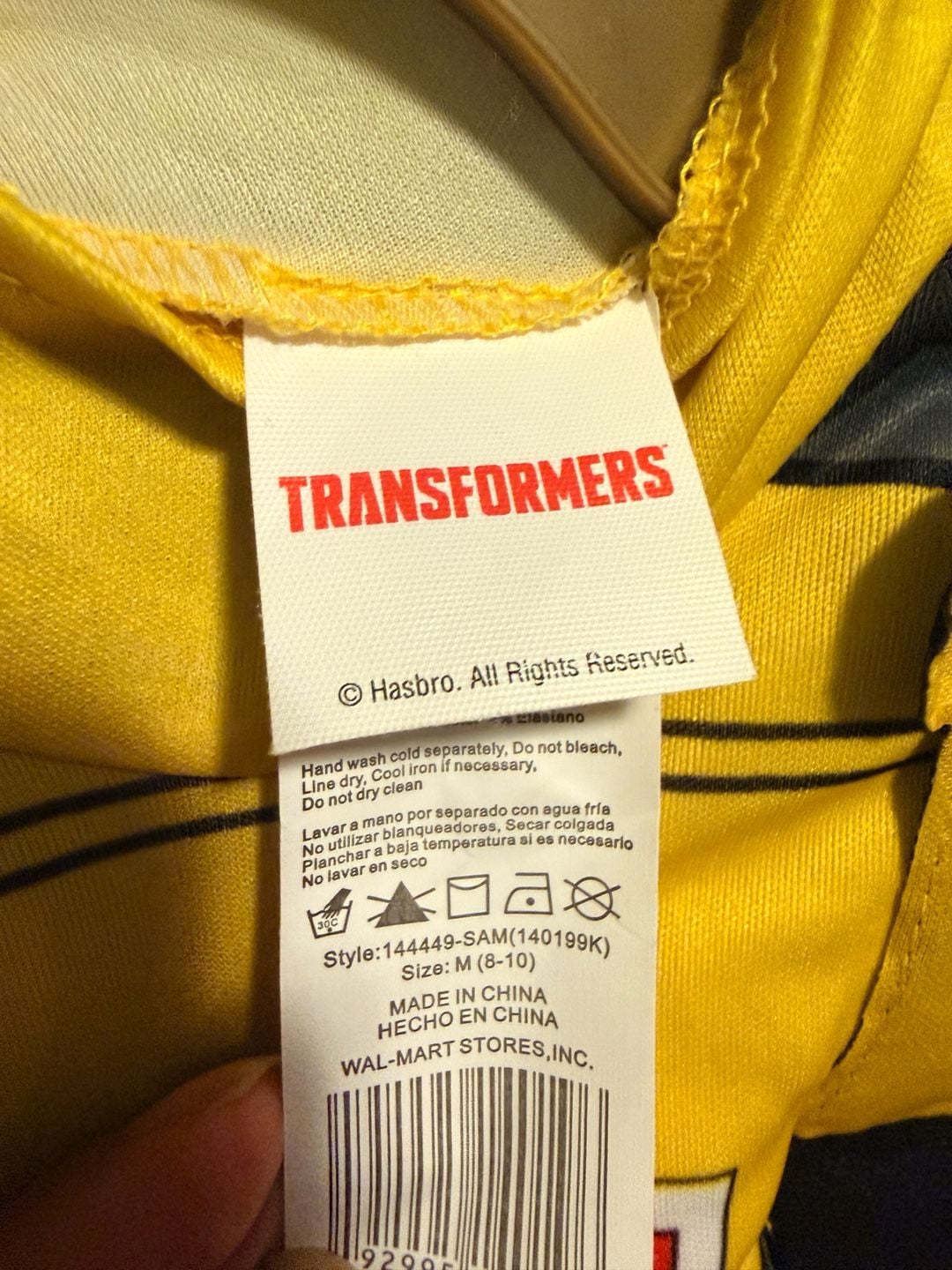 Disguise Transformers Bumblebee Deluxe Child Costume Size M 8-10 8