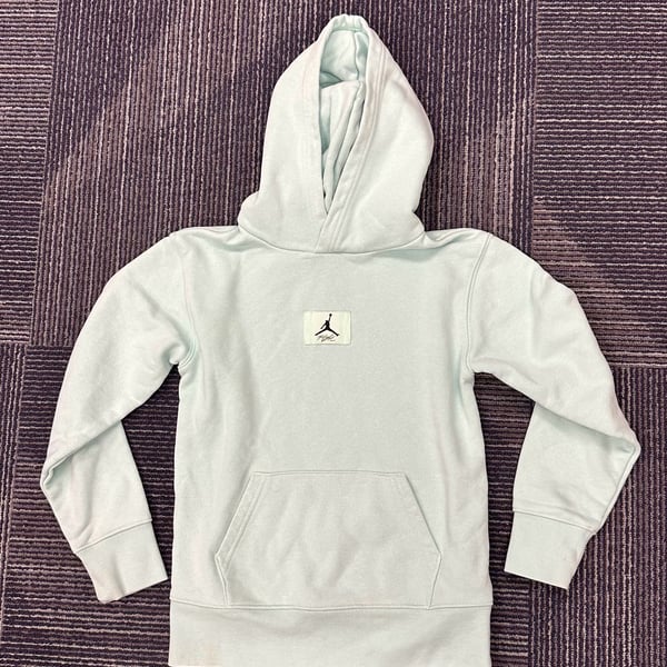 Jordan Flight Essentials Statement Fleece Hoodie Seafoam Green