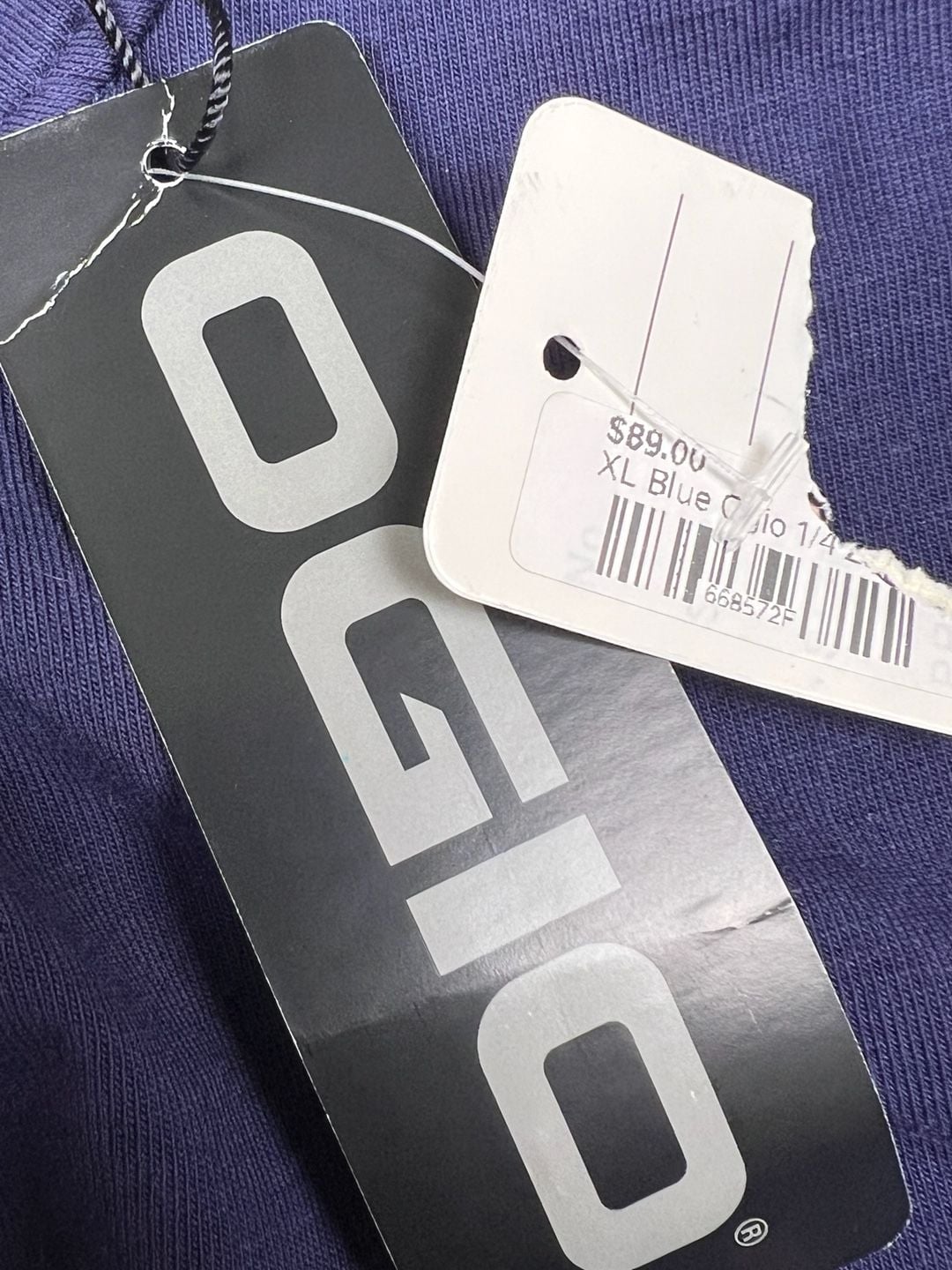Ogio Root Ranch Quarter Zip Pullover XL Blue 9