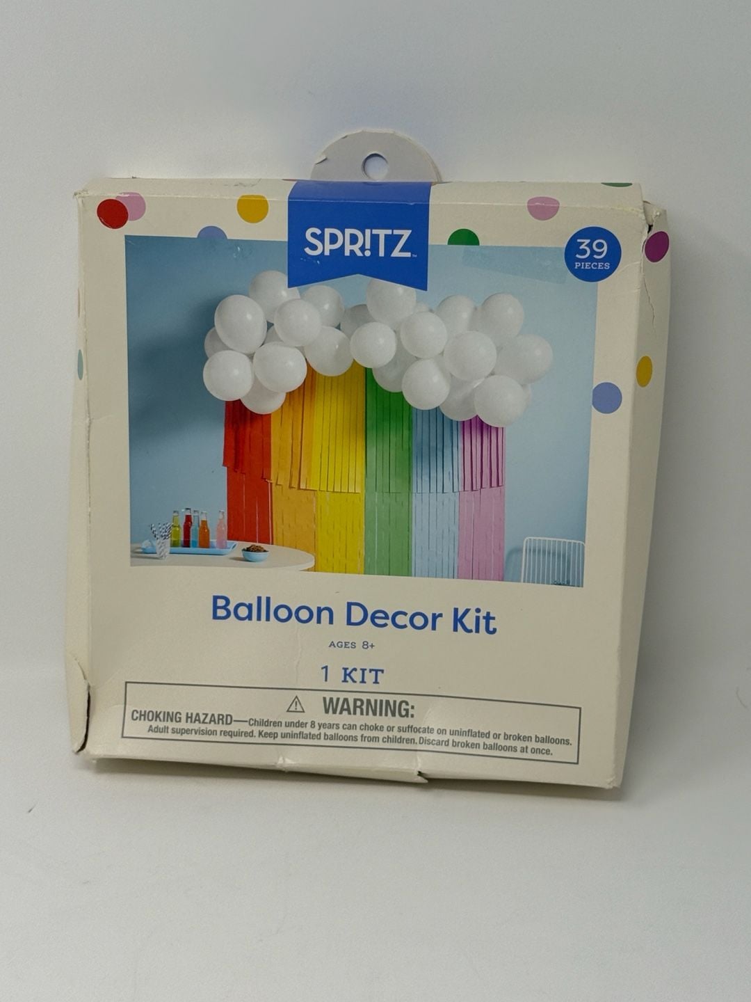 Spritz Balloon Decor Kit Rainbow Backdrop 39 Pieces 1