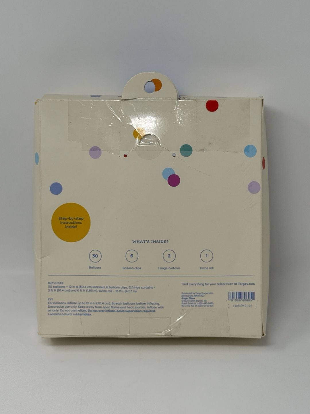 Spritz Balloon Decor Kit Rainbow Backdrop 39 Pieces 2