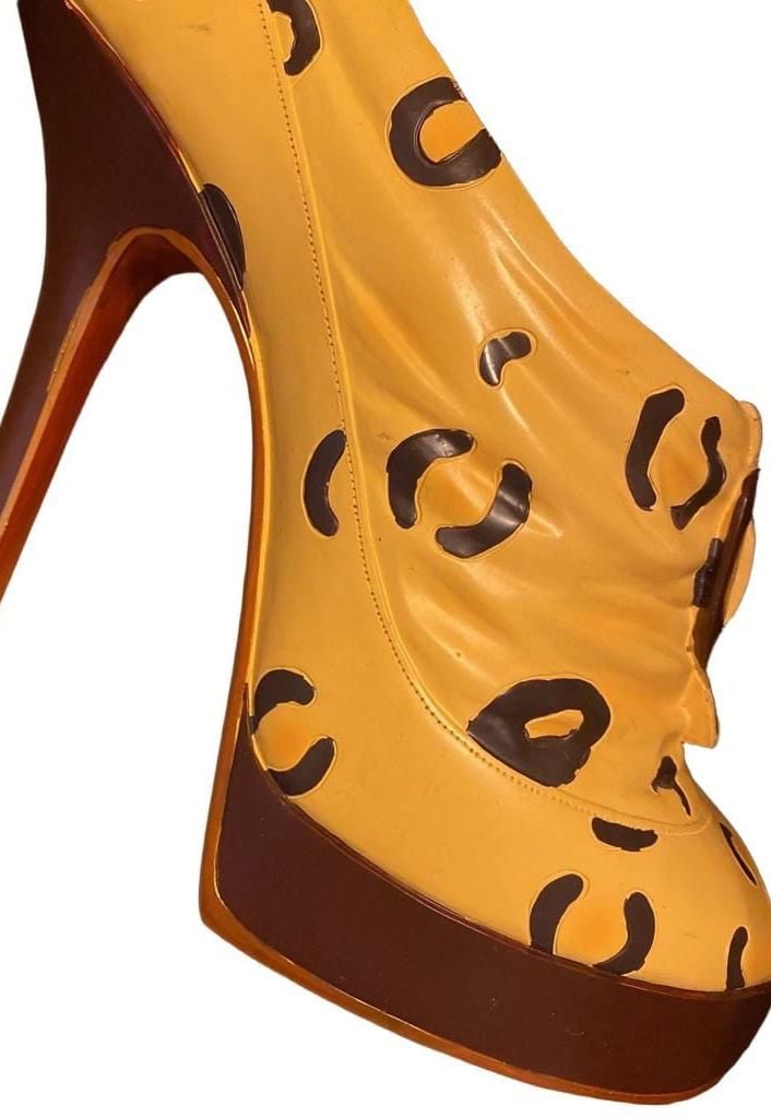 RaineDesigns High Heel Wine Bottle Holder Leopard Print 4