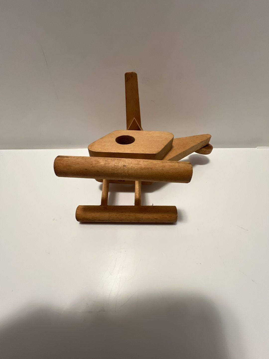 Montgomery Schoolhouse Wooden Helicopter Vintage Toy 3