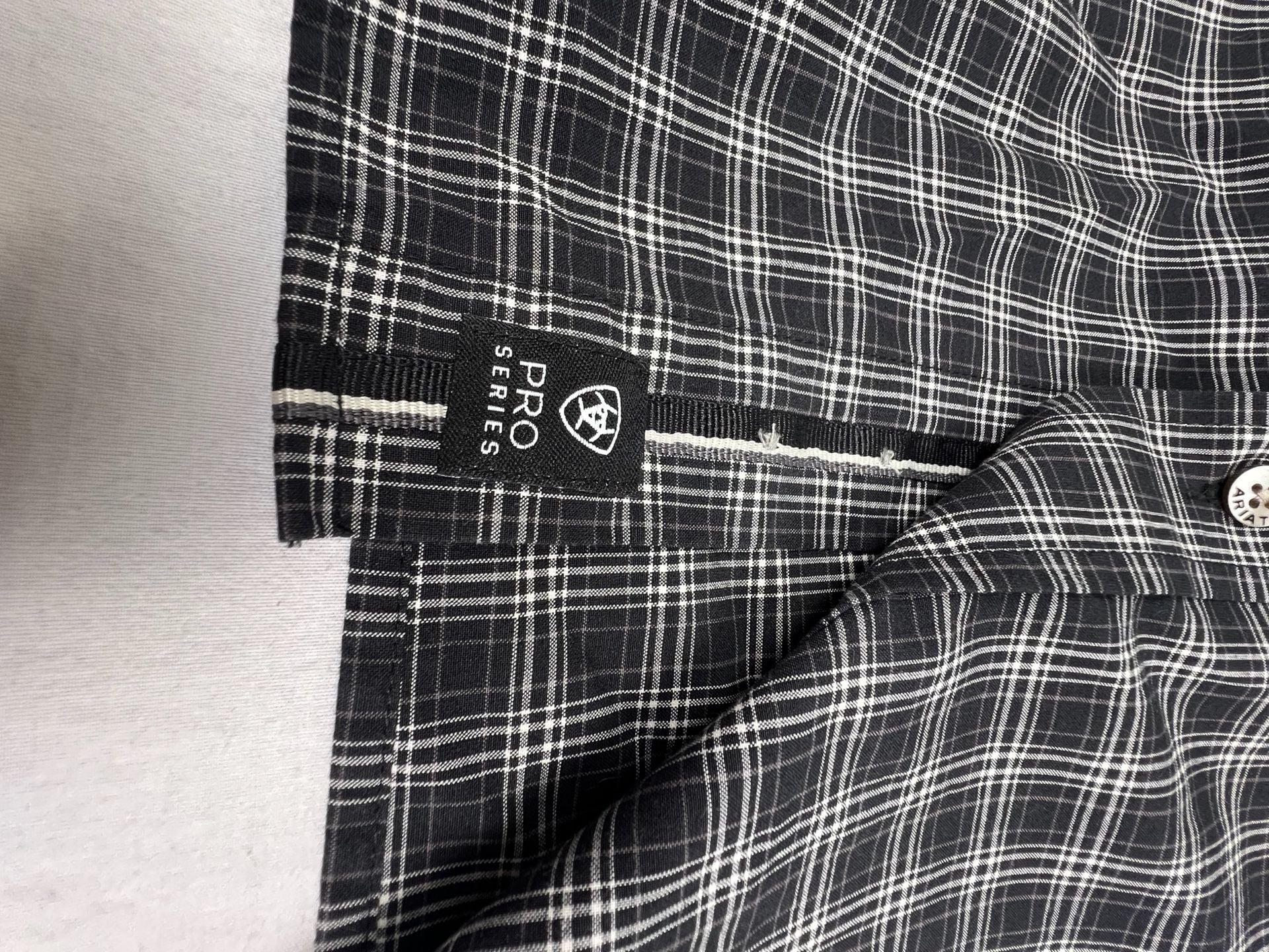 Ariat Pro Series Kyrie Classic Fit Plaid Shirt Black 7