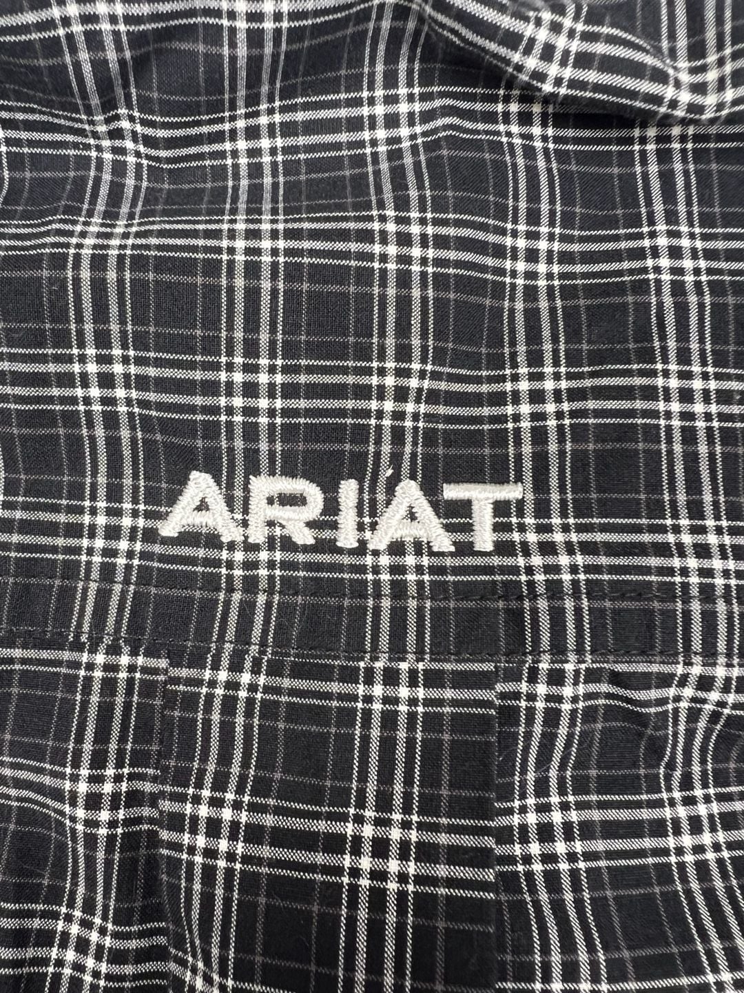 Ariat Pro Series Kyrie Classic Fit Plaid Shirt Black 12