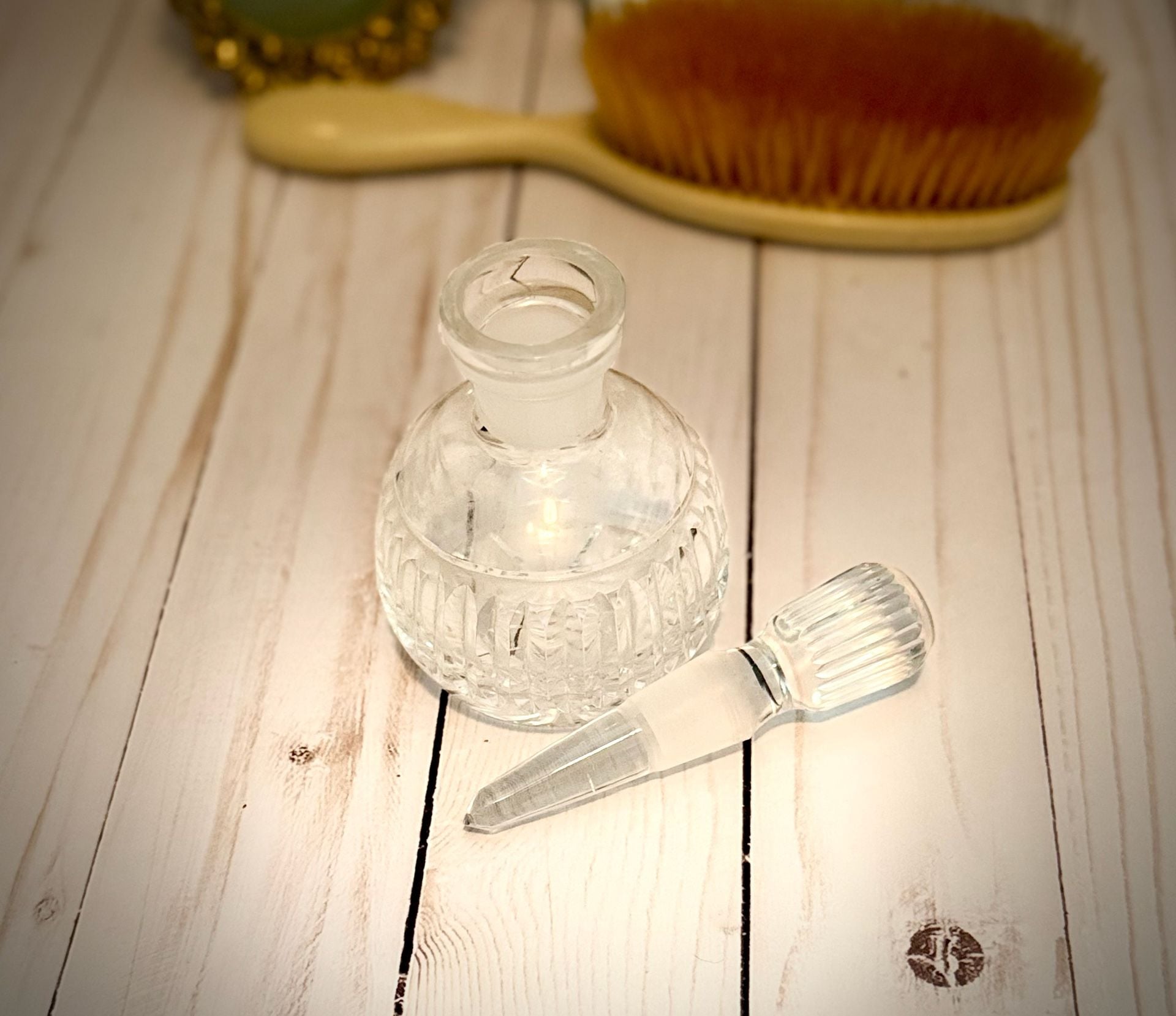 Waterford Crystal Vanity Round Perfume Bottle And Stopper 3