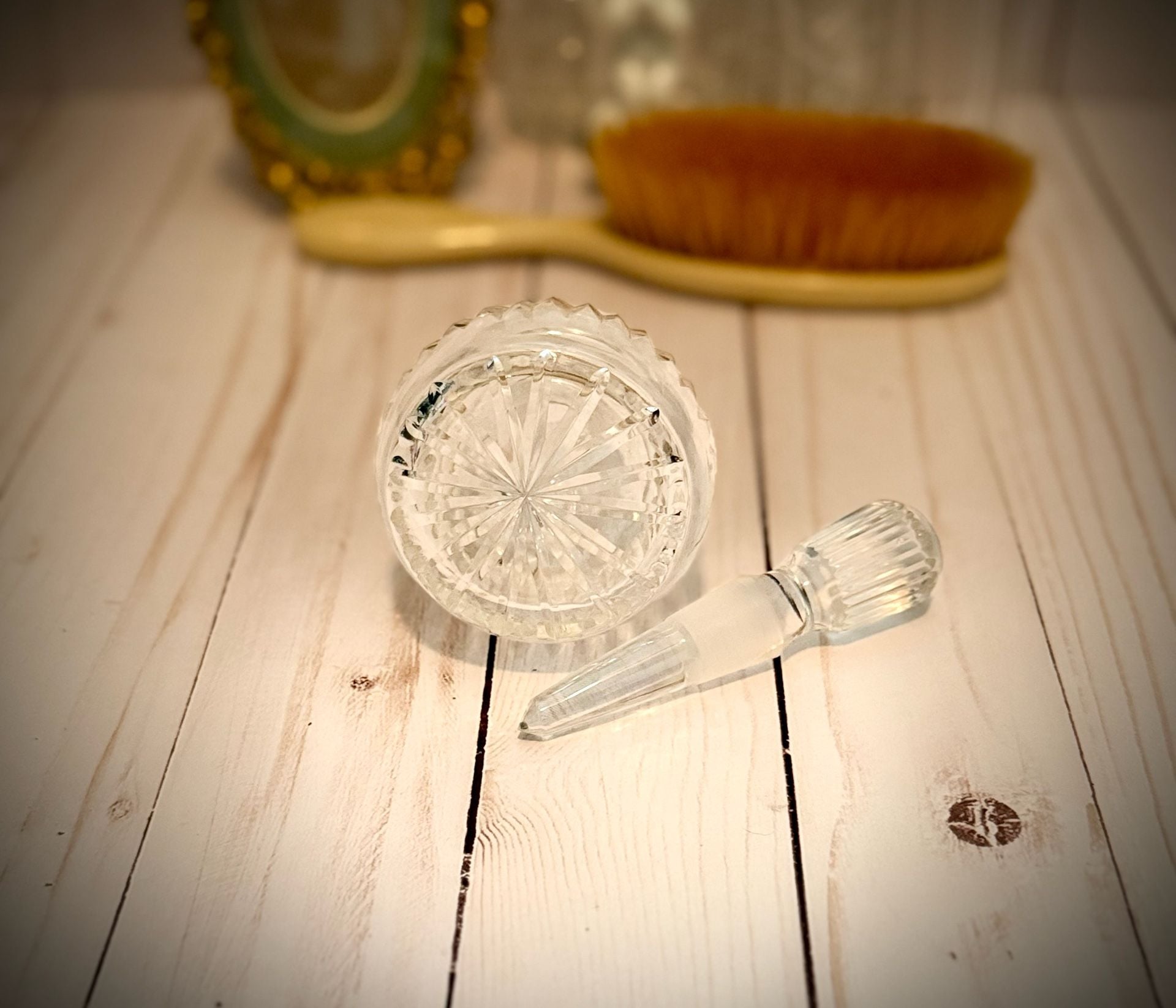 Waterford Crystal Vanity Round Perfume Bottle And Stopper 4