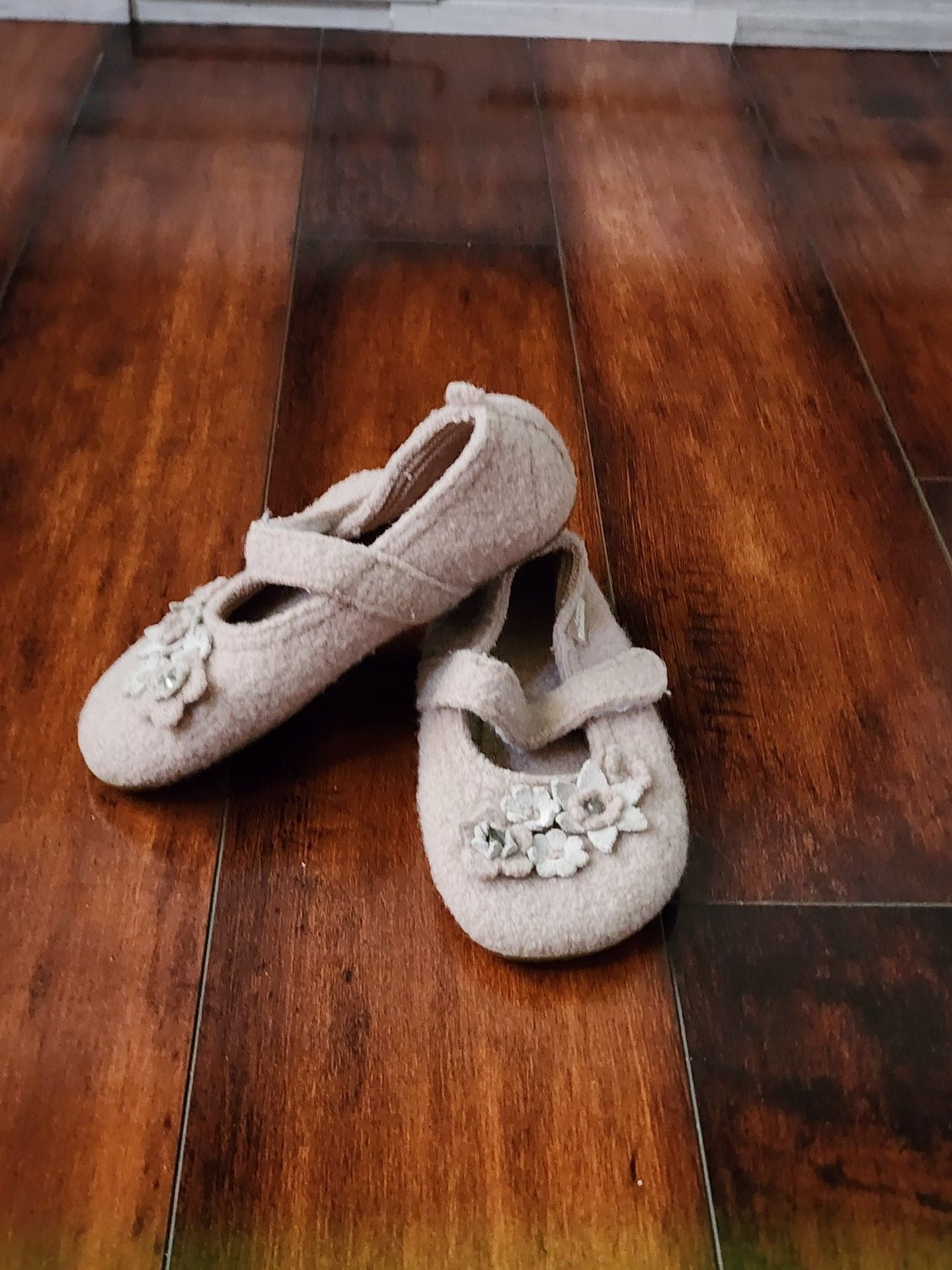 Living Kitzbühel Floral Felt Mary Jane Shoes Girls EU 28 2