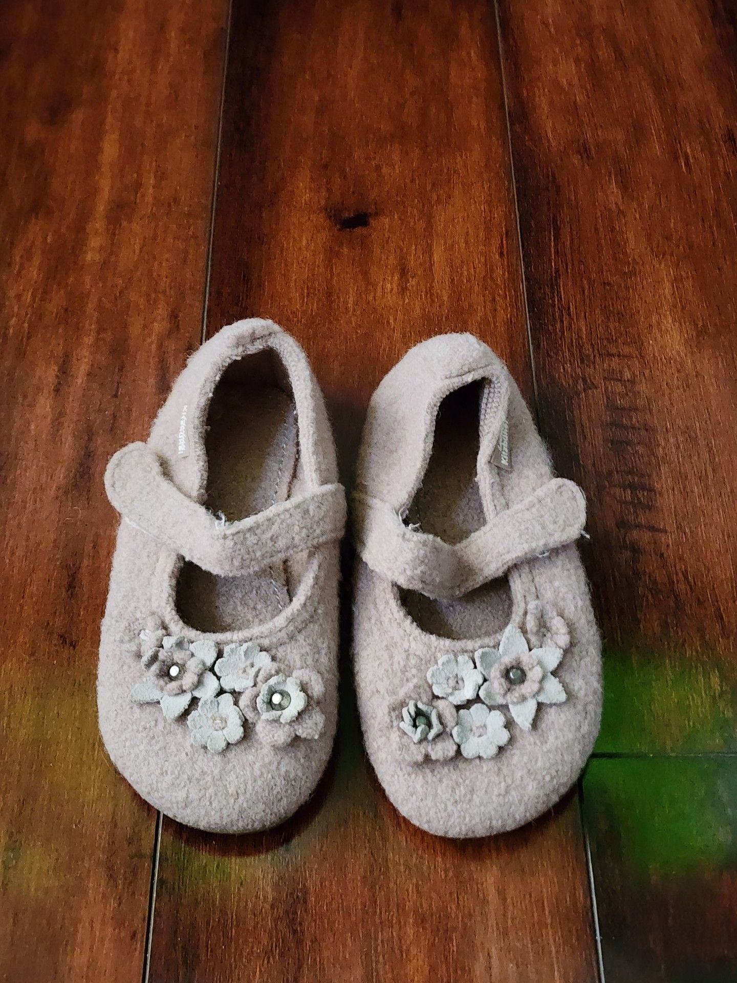 Living Kitzbühel Floral Felt Mary Jane Shoes Girls EU 28 3