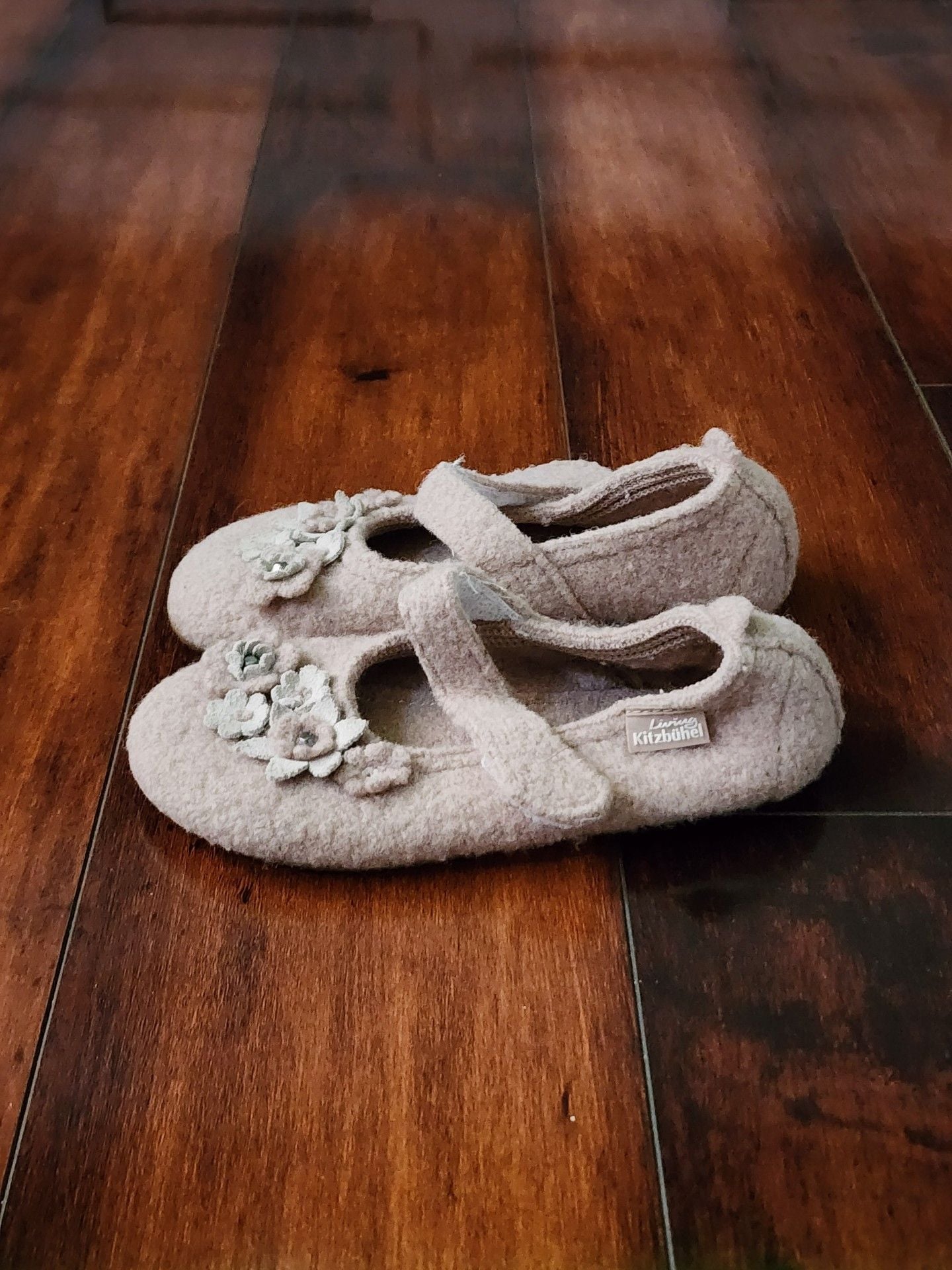 Living Kitzbühel Floral Felt Mary Jane Shoes Girls EU 28 4