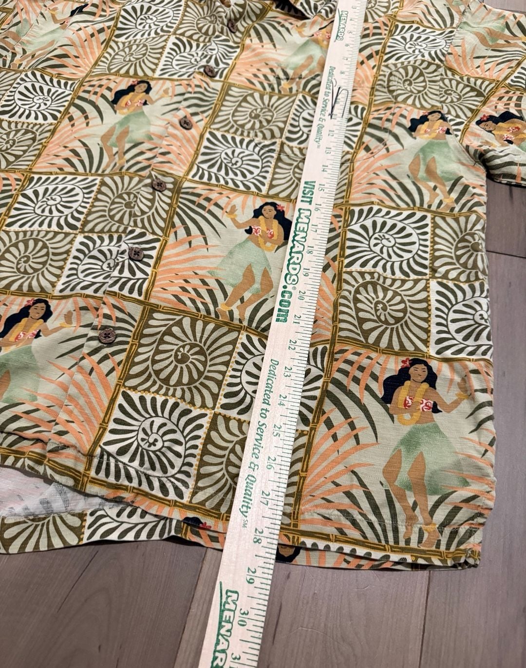 Tommy Bahama Hula Dancer Silk Shirt Size XL Green Aloha 7