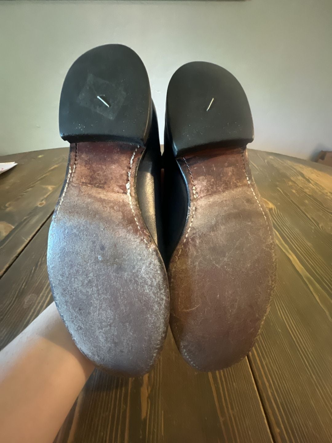 Justin Roper Cowboy Boots Size 6 B Gun Metal Blue Leather Western 5
