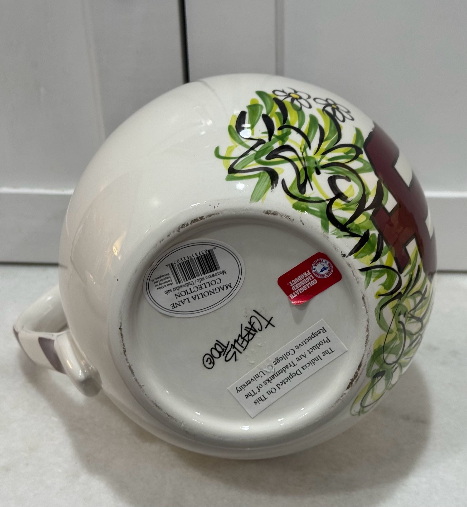 Indiana University Hoosiers Ceramic Pitcher Striped Go Hoosiers 8