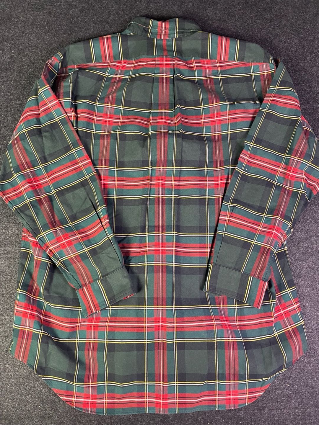 Ralph Lauren Blake Plaid Button Down Shirt Size L Dog Logo 8