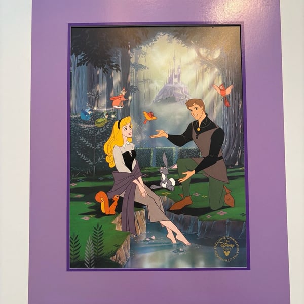 Disney Store Sleeping Beauty Commemorative Lithograph