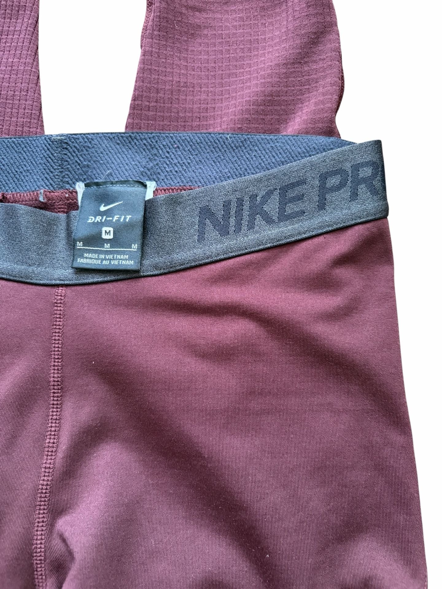 Nike Pro Dri-Fit Leggings Size M Burgundy 4