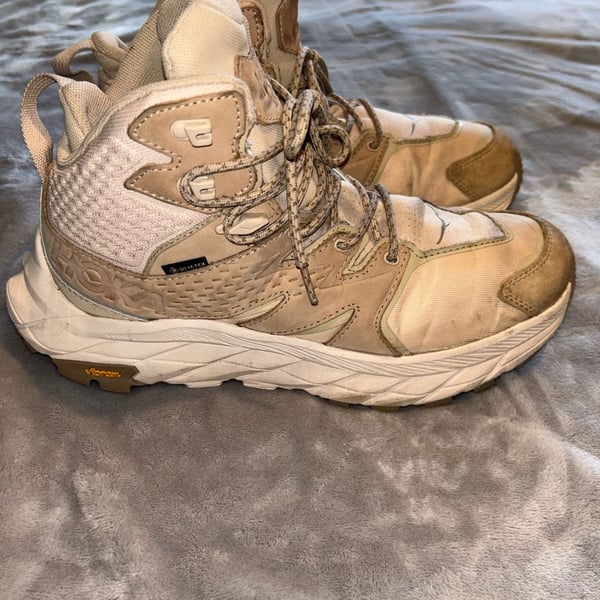  Woman’s  Hoka Anacapa Mid GTX Hiking Boots Sand Gore-Tex size 10