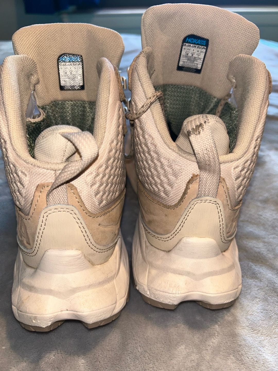  Woman’s  Hoka Anacapa Mid GTX Hiking Boots Sand Gore-Tex size 10 7