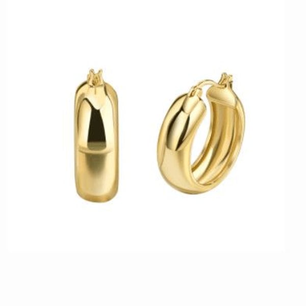 Charm-In Thick Hoop Earrings 2.3cm